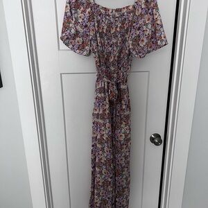 Floral Smocked Jumpsuit from Piper & Scott